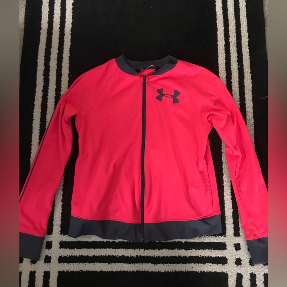Girls zip up Under Armour jacket